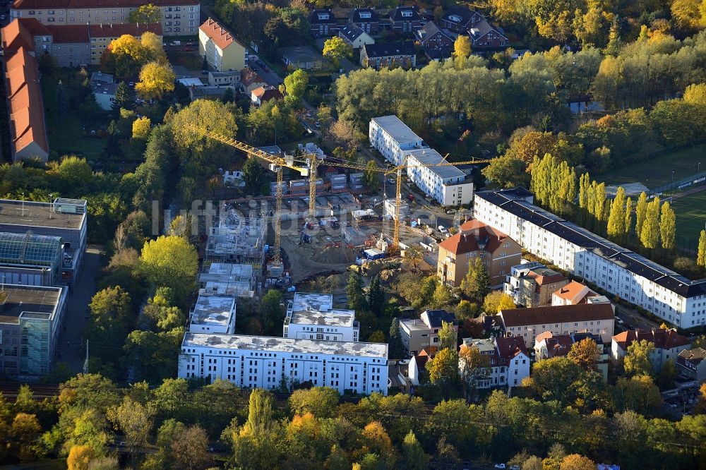 Luftaufnahme Berlin - Bauarbeiten an der Hämmerlingstraße in Köpenick in Berlin