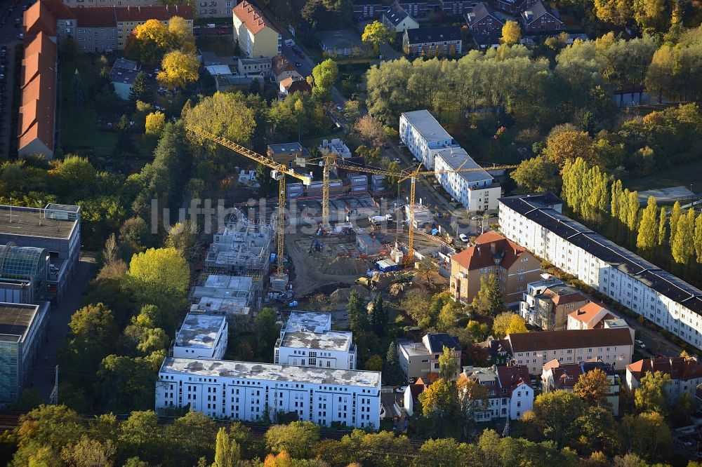 Berlin von oben - Bauarbeiten an der Hämmerlingstraße in Köpenick in Berlin