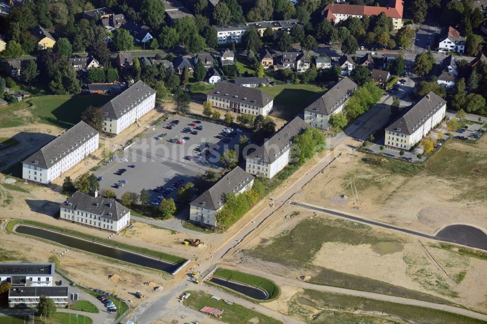 Luftbild Hamburg Jenfeld - Bauarbeiten Jenfelder Au / Erschließungsarbeiten auf dem ehemaligen Gelände der Lettow-Vorbeck-Kaserne in Hamburg - Jenfeld