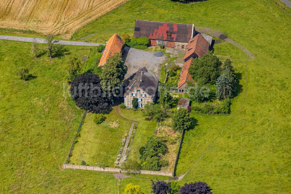 Herringen von oben - Bauernhof in Herringen im Bundesland Nordrhein-Westfalen, Deutschland