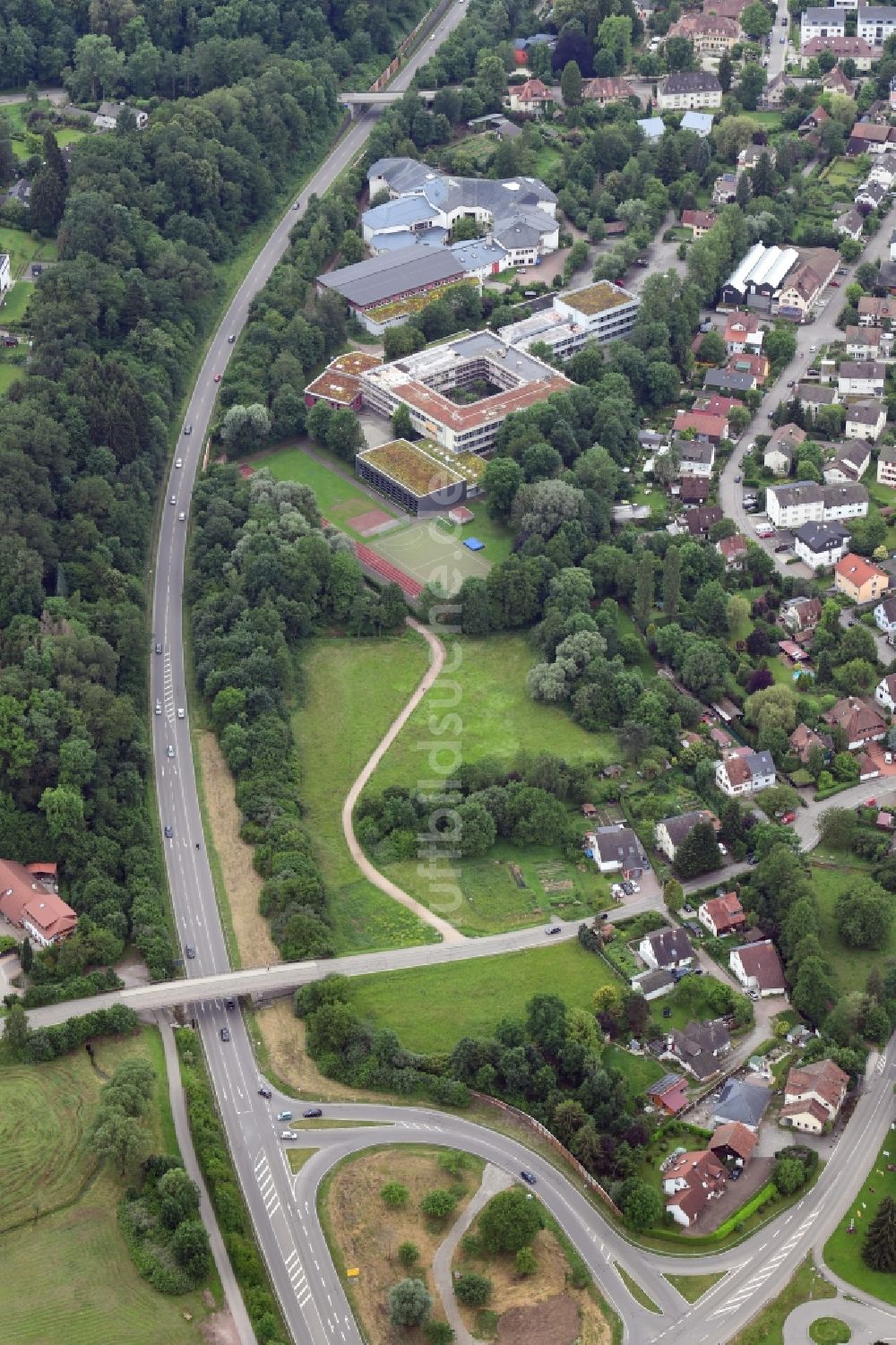 Schopfheim aus der Vogelperspektive: Bauerwartungsland im Gewann Breitmatt in Schopfheim im Bundesland Baden-Württemberg, Deutschland