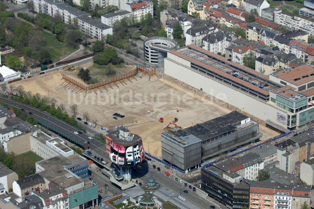 Berlin aus der Vogelperspektive: Baufeld Einkaufszentrum Boulevard Berlin