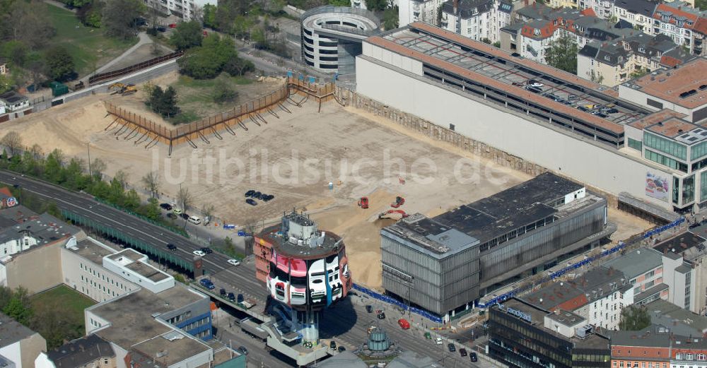 Berlin aus der Vogelperspektive: Baufeld Einkaufszentrum Boulevard Berlin