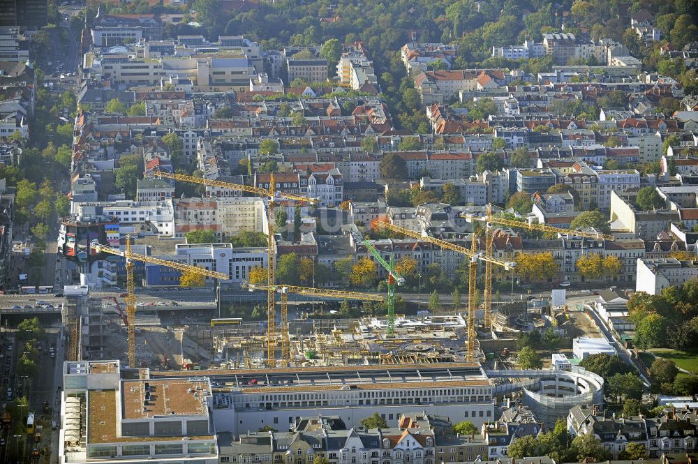 Berlin aus der Vogelperspektive: Baufeld Einkaufszentrum Boulevard Berlin