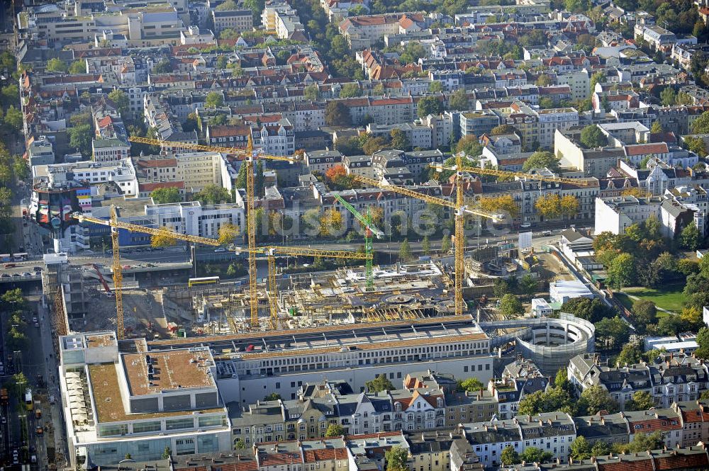 Luftbild Berlin - Baufeld Einkaufszentrum Boulevard Berlin