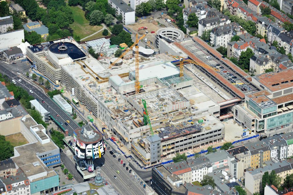 Berlin Steglitz aus der Vogelperspektive: Baufeld Einkaufszentrum Boulevard Berlin