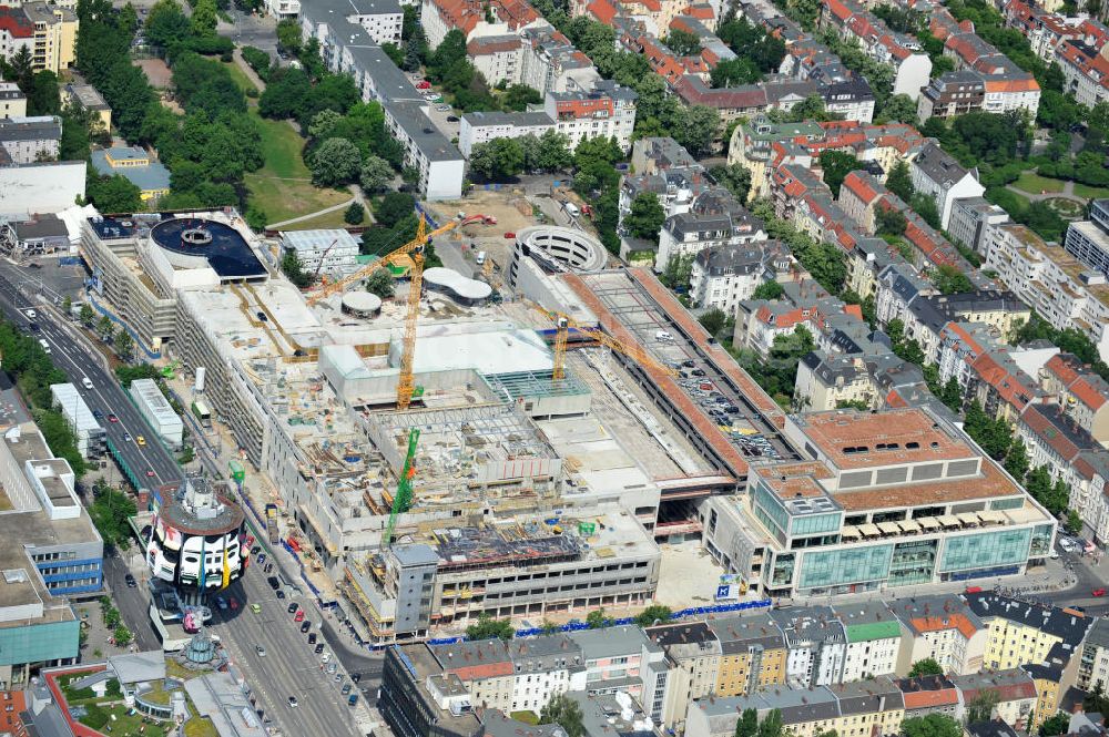 Luftbild Berlin Steglitz - Baufeld Einkaufszentrum Boulevard Berlin