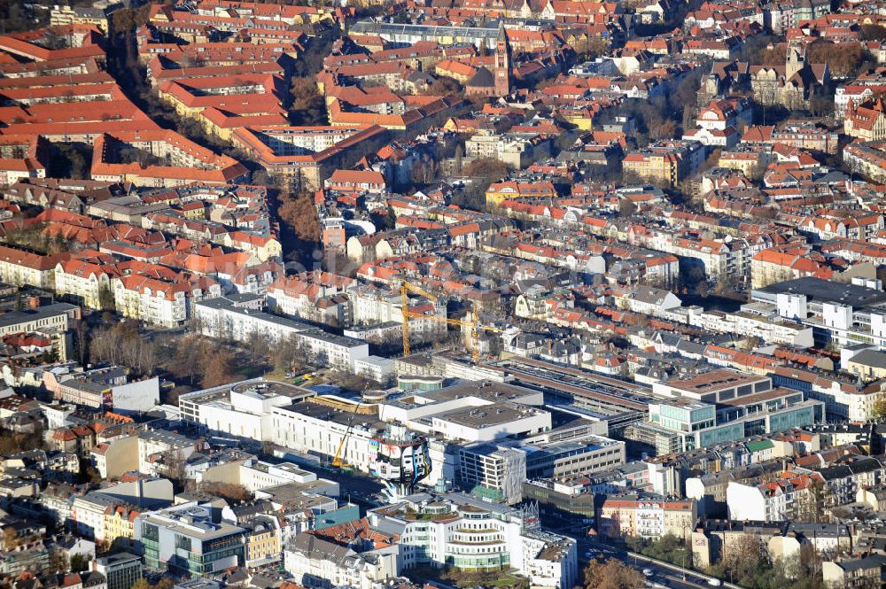 Luftbild Berlin Steglitz - Baufeld Einkaufszentrum Boulevard Berlin