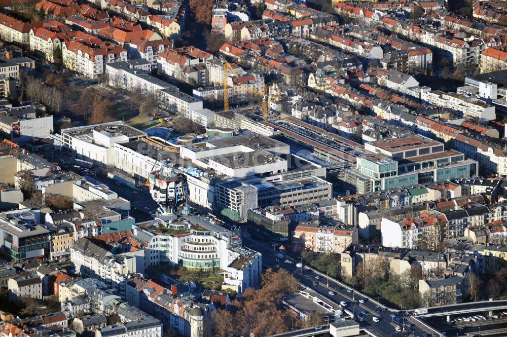 Luftbild Berlin Steglitz - Baufeld Einkaufszentrum Boulevard Berlin