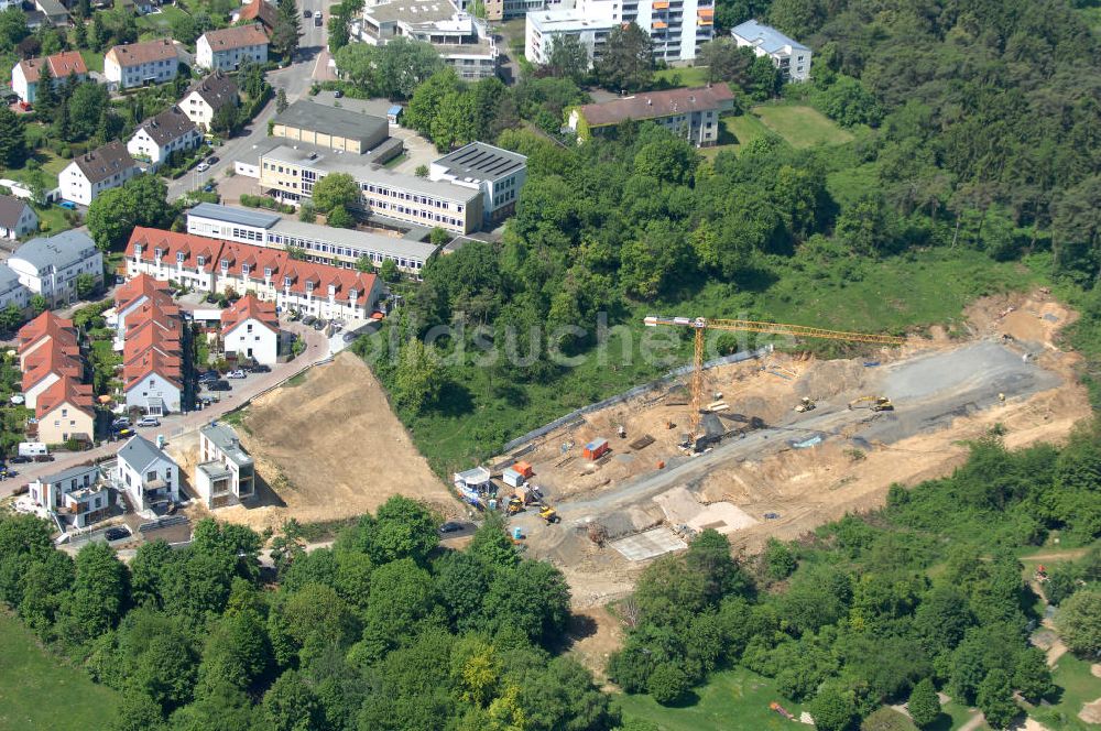 Luftaufnahme Bad Vilbel - Baufeld der Wohnanlage am Tannenweg in Bad Vilbel