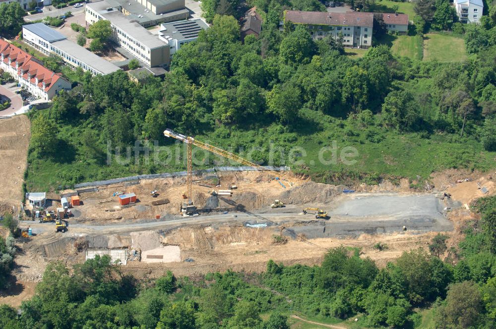 Bad Vilbel von oben - Baufeld der Wohnanlage am Tannenweg in Bad Vilbel