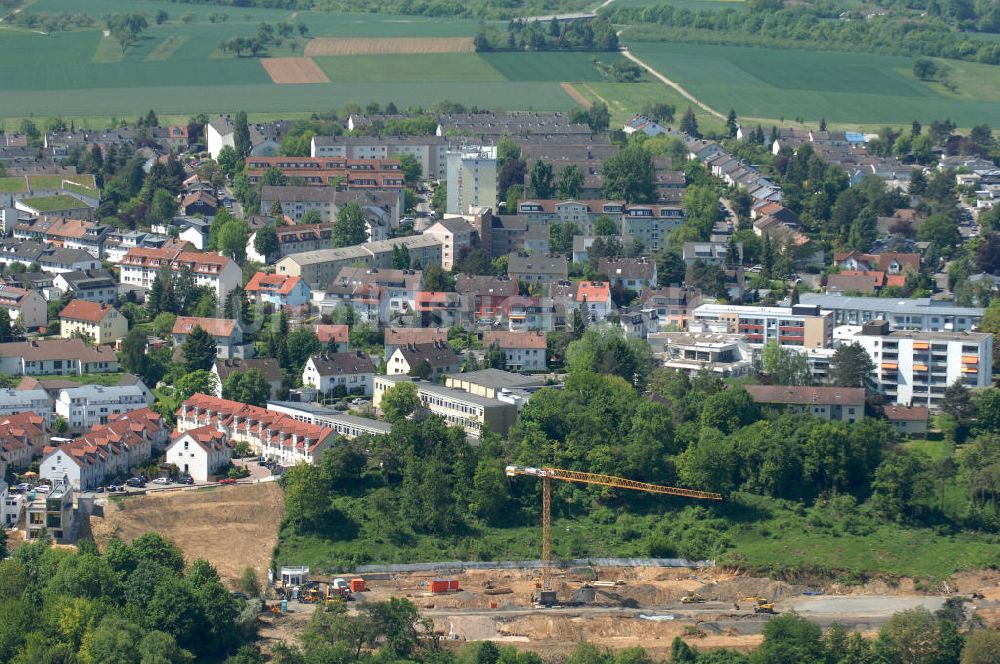 Luftaufnahme Bad Vilbel - Baufeld der Wohnanlage am Tannenweg in Bad Vilbel