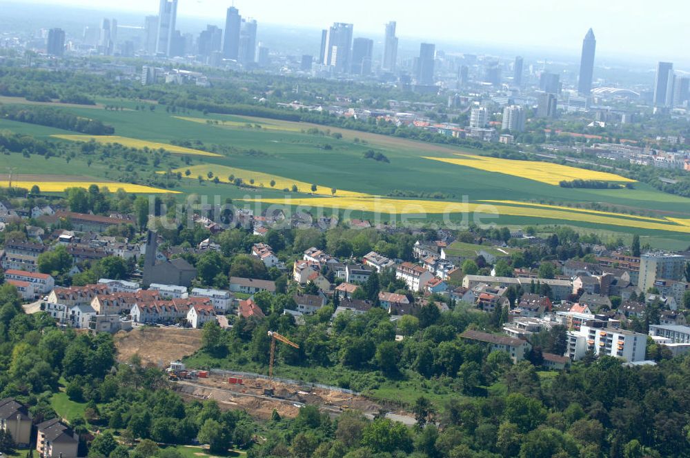 Bad Vilbel aus der Vogelperspektive: Baufeld der Wohnanlage am Tannenweg in Bad Vilbel