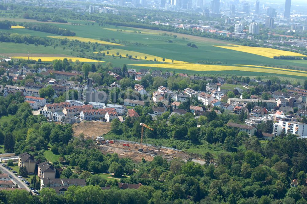 Luftbild Bad Vilbel - Baufeld der Wohnanlage am Tannenweg in Bad Vilbel