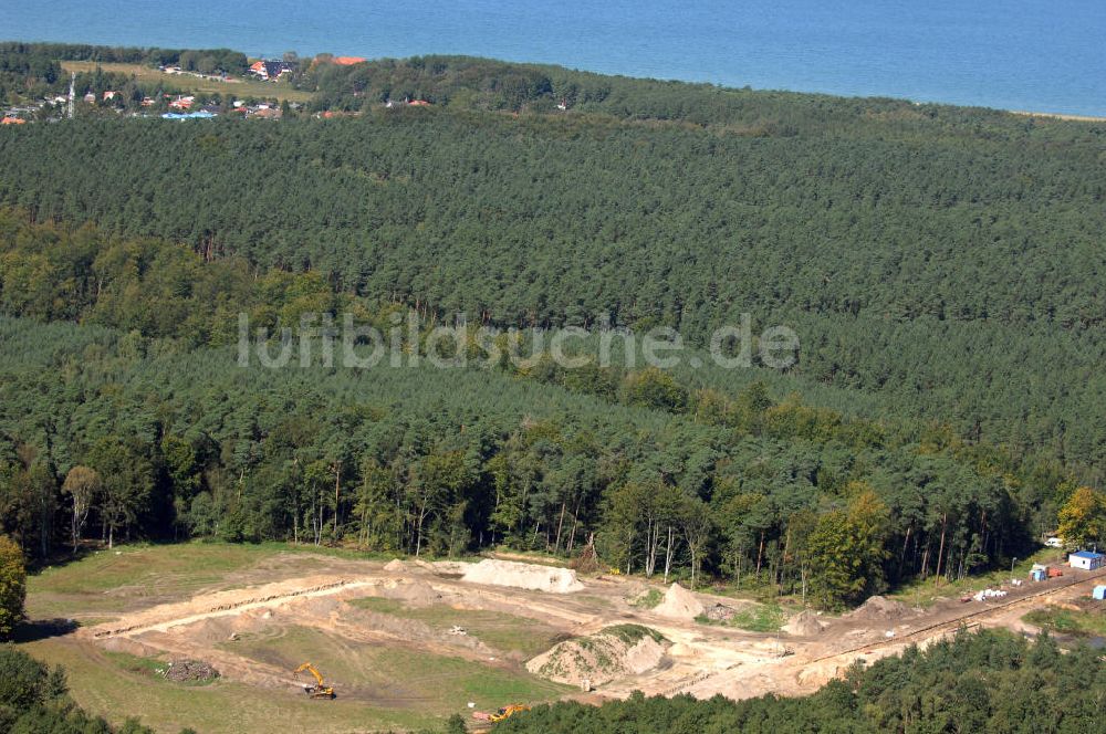 Graal-Müritz von oben - Baufeld zur Wohnneubauanlage Küstenwald im Ostseeheilbad Graal-Müritz