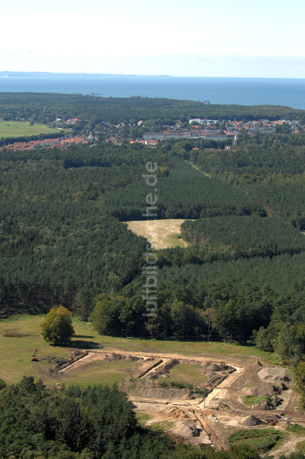 Graal-Müritz von oben - Baufeld zur Wohnneubauanlage Küstenwald im Ostseeheilbad Graal-Müritz