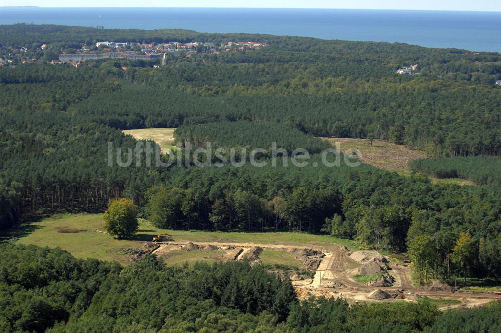 Graal-Müritz von oben - Baufeld zur Wohnneubauanlage Küstenwald im Ostseeheilbad Graal-Müritz