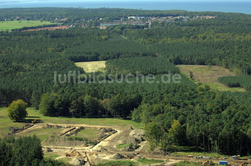 Luftaufnahme Graal-Müritz - Baufeld zur Wohnneubauanlage Küstenwald im Ostseeheilbad Graal-Müritz