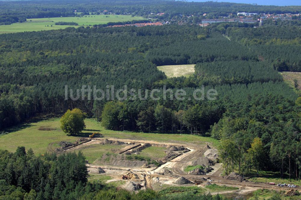 Graal-Müritz von oben - Baufeld zur Wohnneubauanlage Küstenwald im Ostseeheilbad Graal-Müritz