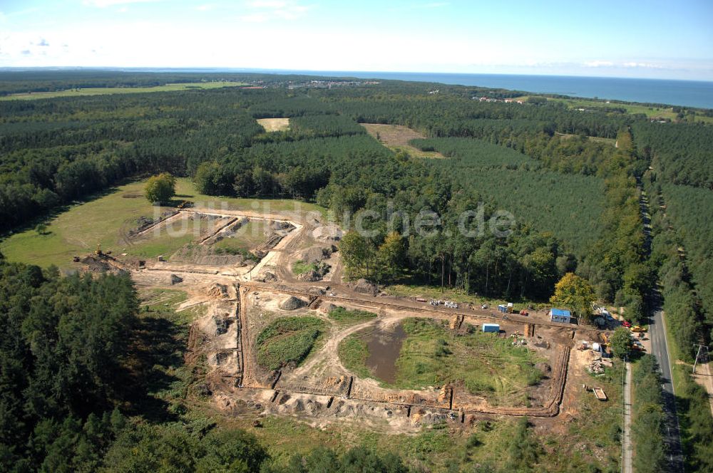 Graal-Müritz von oben - Baufeld zur Wohnneubauanlage Küstenwald im Ostseeheilbad Graal-Müritz