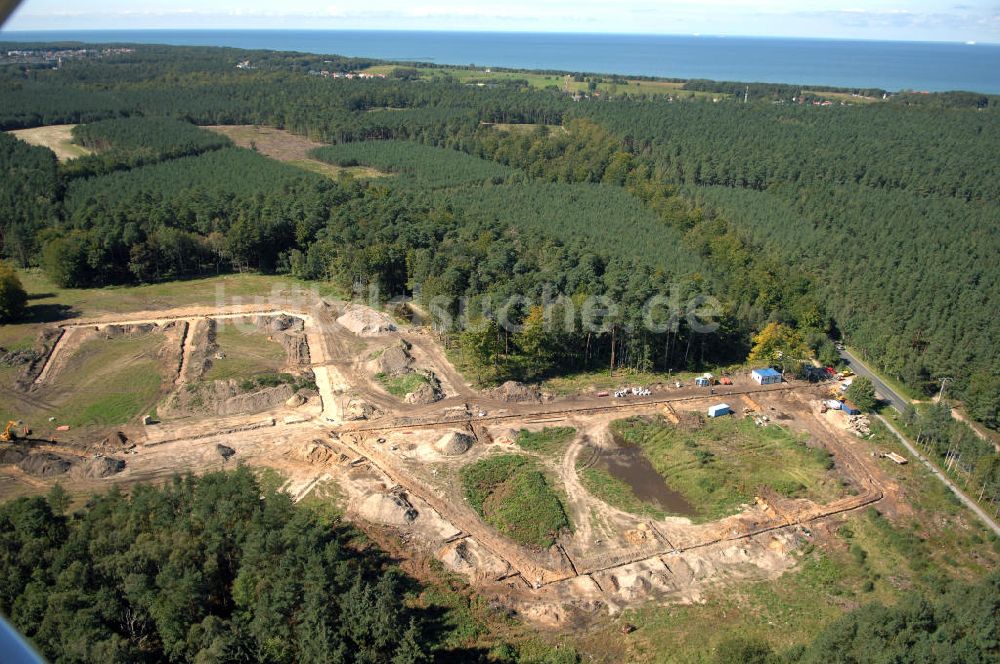 Graal-Müritz von oben - Baufeld zur Wohnneubauanlage Küstenwald im Ostseeheilbad Graal-Müritz