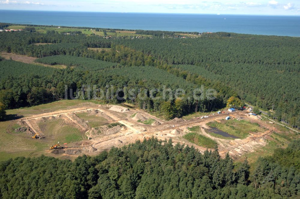 Graal-Müritz von oben - Baufeld zur Wohnneubauanlage Küstenwald im Ostseeheilbad Graal-Müritz