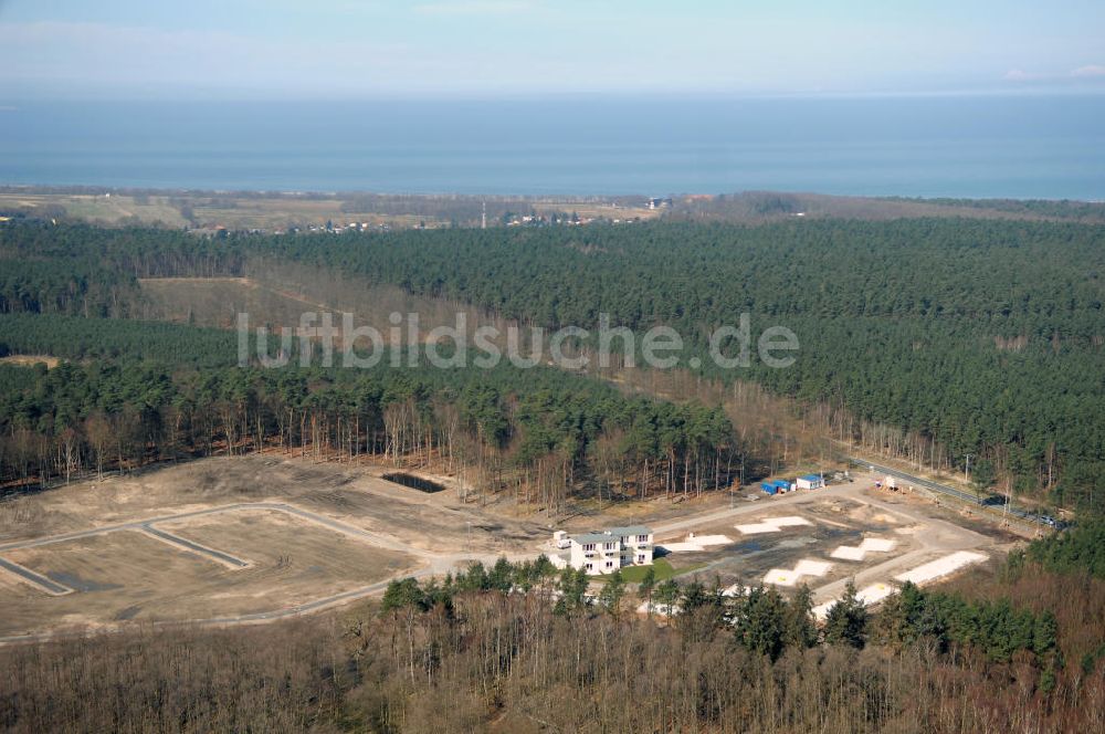 Graal-Müritz von oben - Baufeld zur Wohnneubauanlage Küstenwald im Ostseeheilbad Graal-Müritz