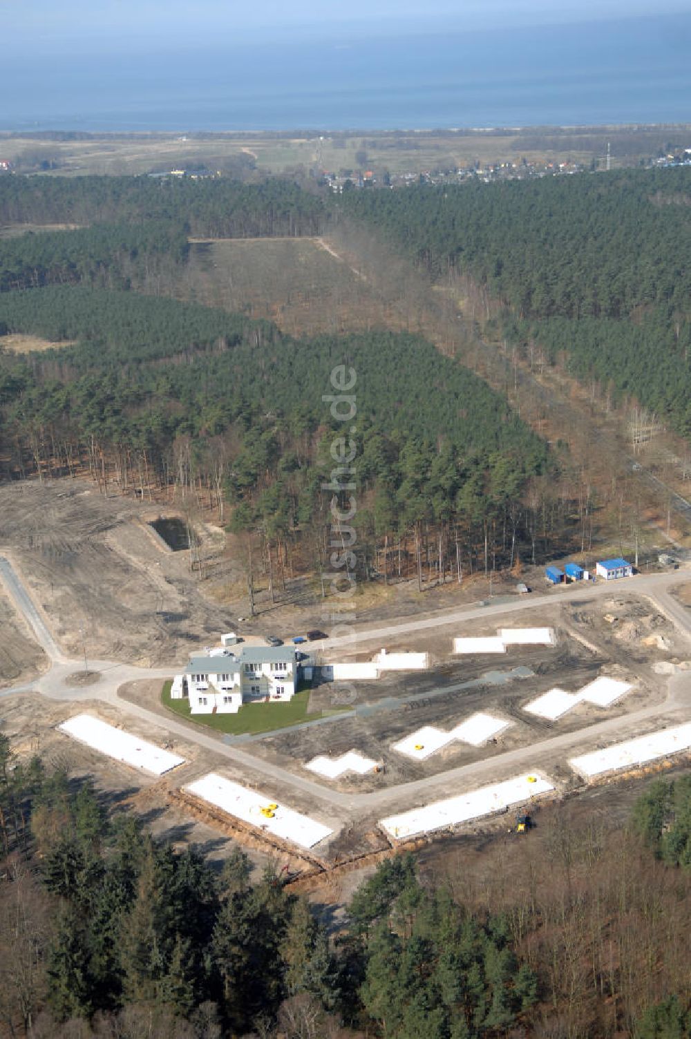 Luftaufnahme Graal-Müritz - Baufeld zur Wohnneubauanlage Küstenwald im Ostseeheilbad Graal-Müritz