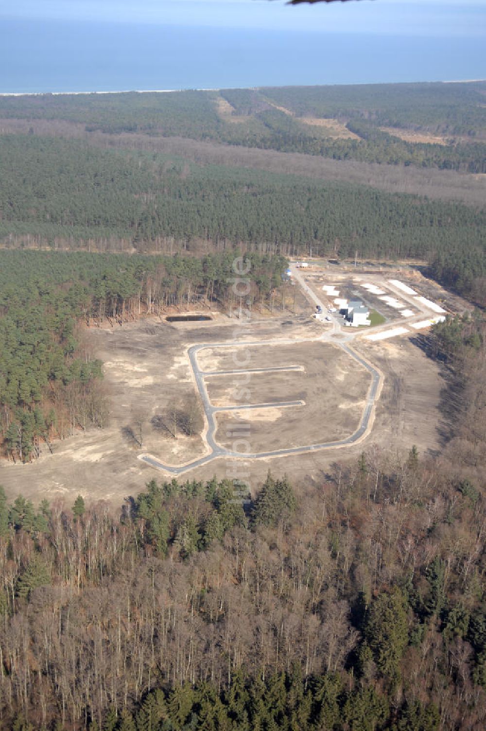 Luftaufnahme Graal-Müritz - Baufeld zur Wohnneubauanlage Küstenwald im Ostseeheilbad Graal-Müritz