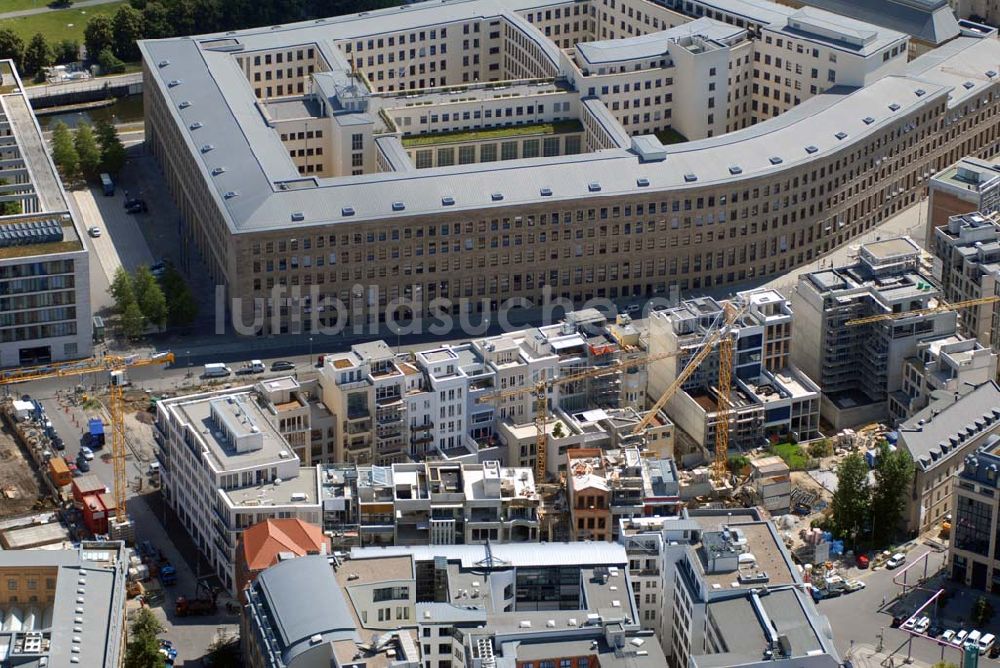 Berlin aus der Vogelperspektive: Baufelder für Wohn- und Geschäftshäuser im Umfeld des Außenministeriums in Berlin-Mitte