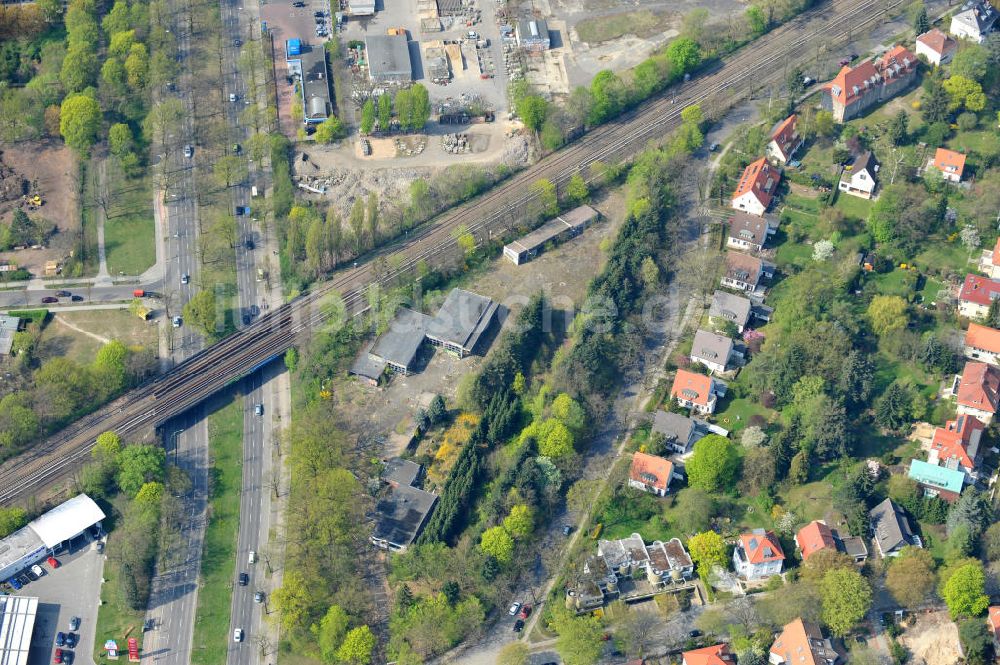 Luftbild Berlin Zehlendorf - Baufeldes der NCC Deutschland an der Fürstenstraße / Potsdamer Straße in 14163 Berlin- Zehlendorf