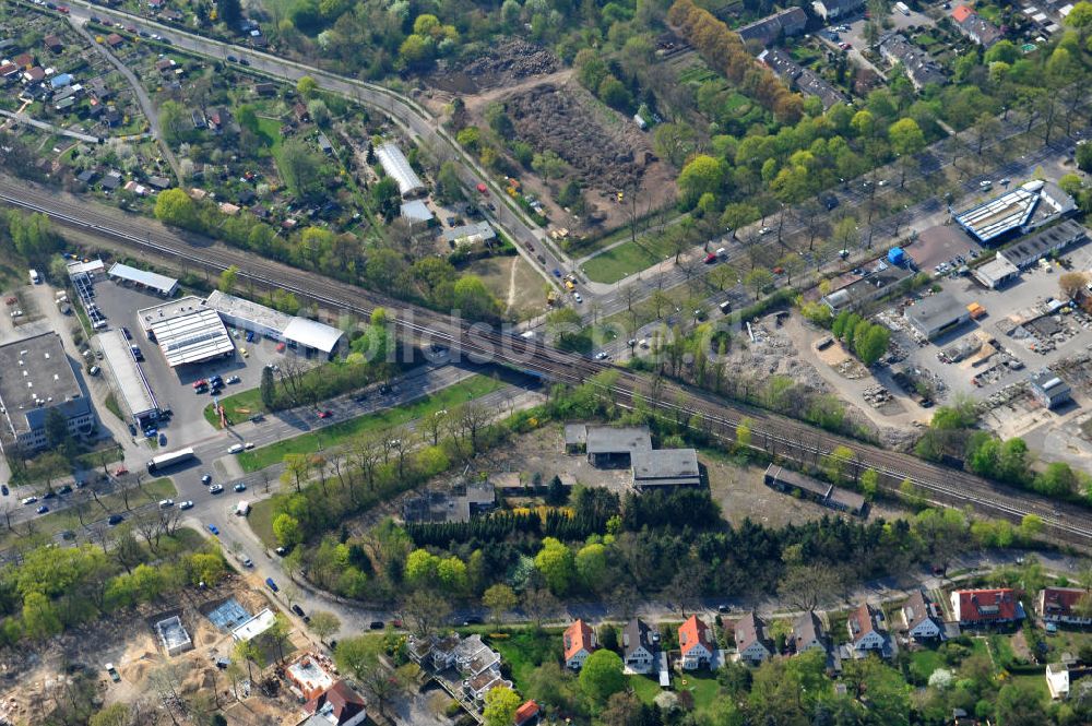 Luftbild Berlin Zehlendorf - Baufeldes der NCC Deutschland an der Fürstenstraße / Potsdamer Straße in 14163 Berlin- Zehlendorf