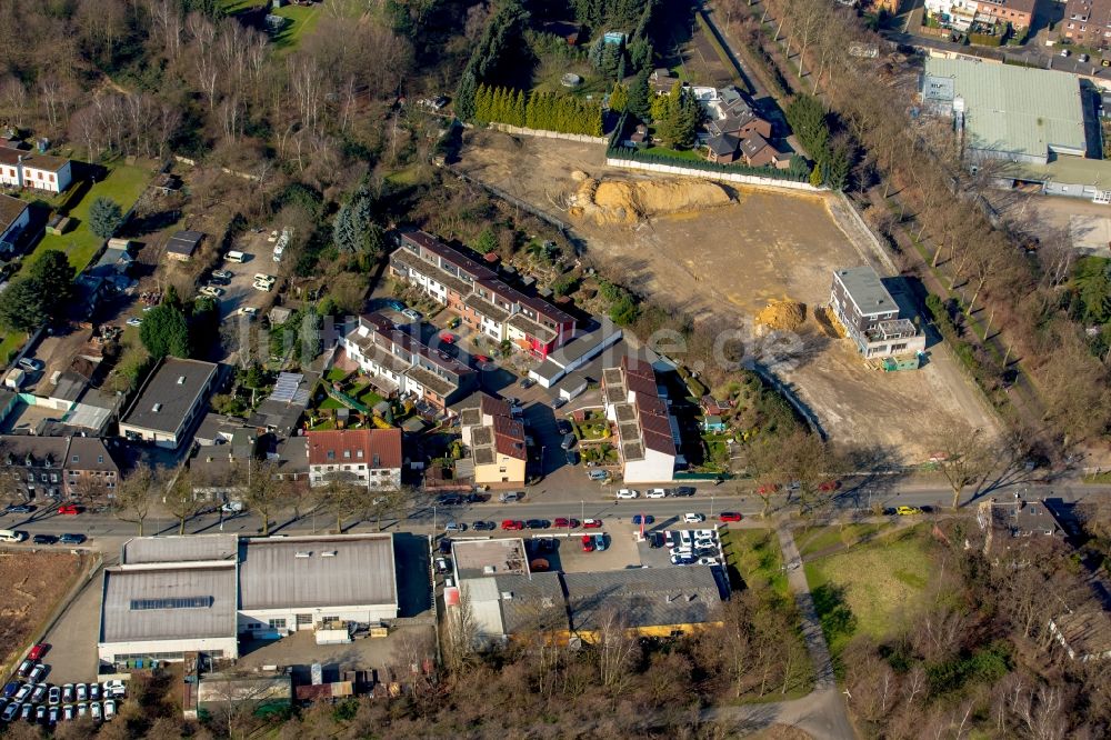 Luftaufnahme Oberhausen - Baufläche und Baugebiet zwischen Fahnhorststraße und Richard-Wagner-Allee im Stadtteil Osterfeld in Oberhausen im Bundesland Nordrhein-Westfalen