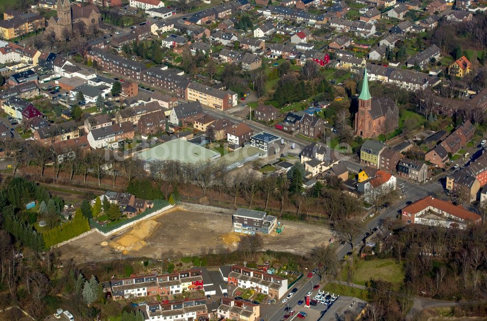 Oberhausen aus der Vogelperspektive: Baufläche und Baugebiet zwischen Richard-Wagner-Allee und Vestischer Straße im Stadtteil Osterfeld in Oberhausen im Bundesland Nordrhein-Westfalen