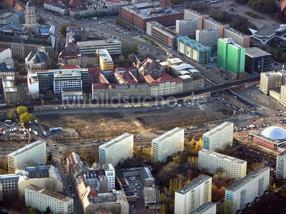 Luftbild Berlin - Baufläche an der Dircksenstrasse Berlin/Mitte