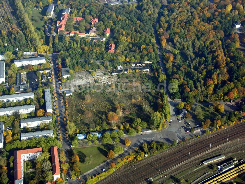 Luftbild Berlin- Lichtenberg - Baufläche an der Kriemhildstr.