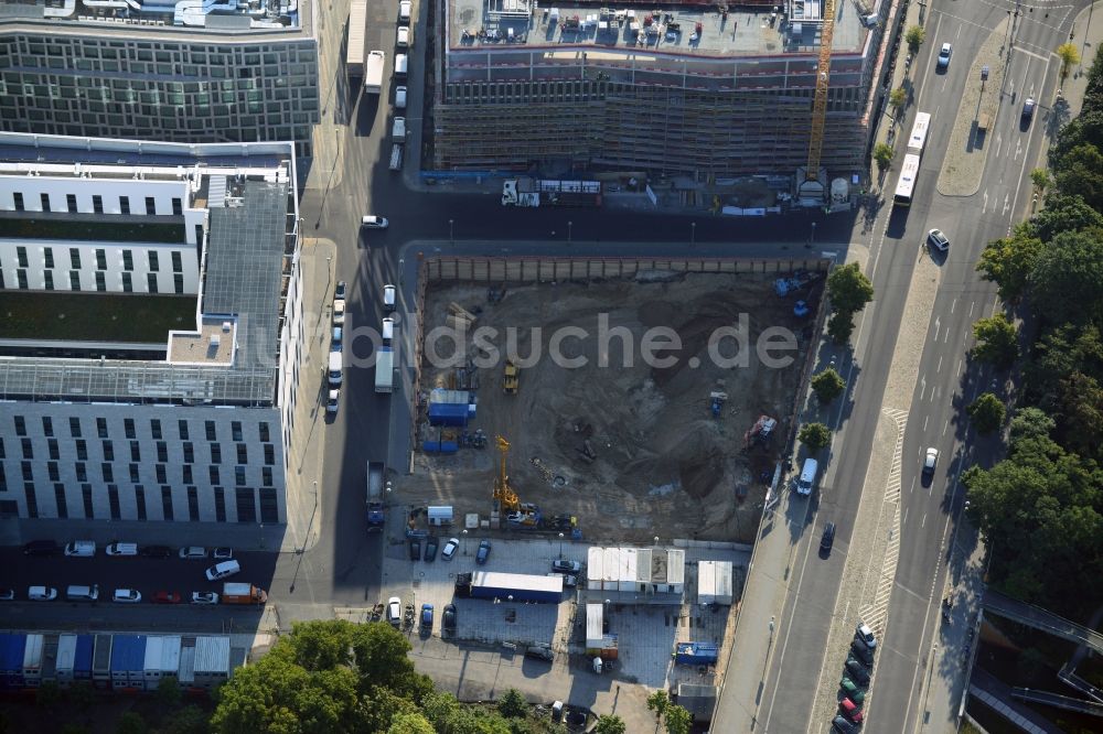 Luftaufnahme Berlin OT Moabit - Baufläche des Projektes Europacity im Ortsteil Moabit in Berlin