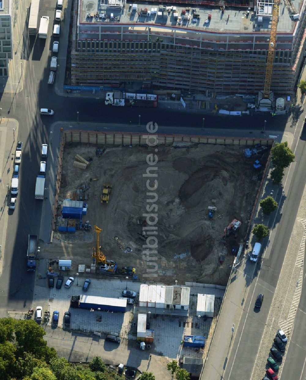 Berlin OT Moabit von oben - Baufläche des Projektes Europacity im Ortsteil Moabit in Berlin