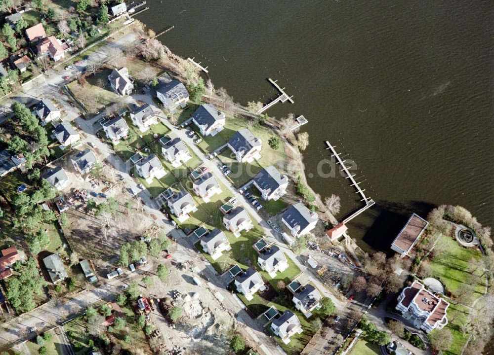 Luftaufnahme Zeuthen bei Berlin - Baugelände der EDR GmbH am Zeuthener See