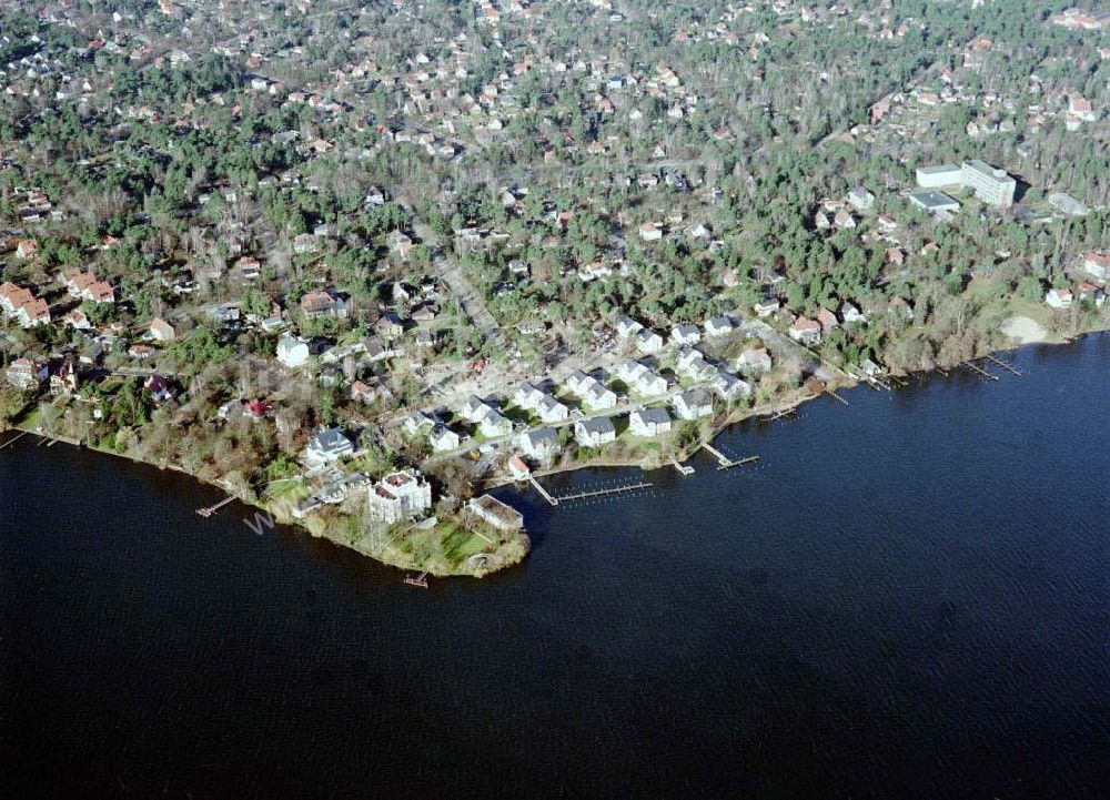 Zeuthen bei Berlin aus der Vogelperspektive: Baugelände der EDR GmbH am Zeuthener See