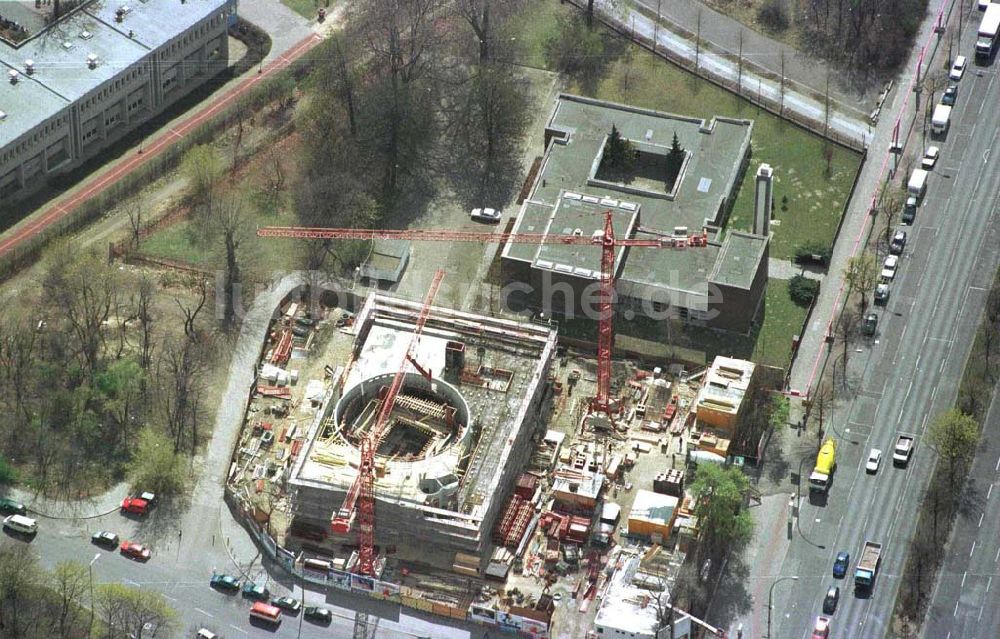 Luftaufnahme Berlin - Tiergarten - Baugeschehen am Lützowplatz