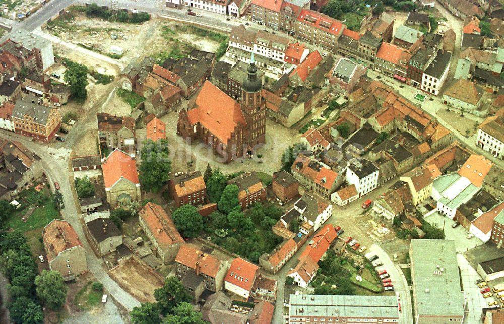 Luftbild Spremberg / Brandenburg - Baugeschehen im Stadtkern von Spremberg in Brandenburg.