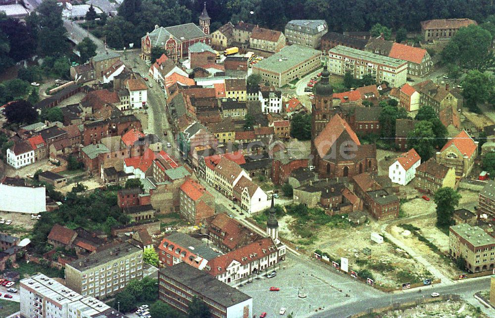 Luftaufnahme Spremberg / Brandenburg - Baugeschehen im Stadtkern von Spremberg in Brandenburg.