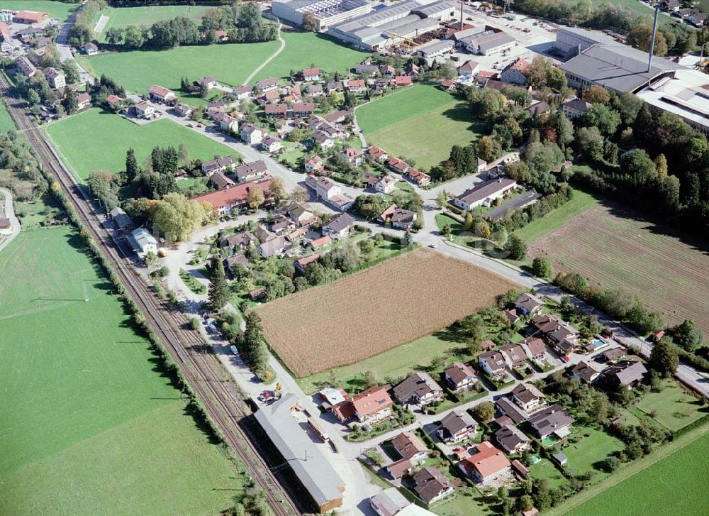 Freilassing / Bayern von oben - Baugrundstück Hammerau A der Unternehmensgruppe MAX AICHER in Freilassing.