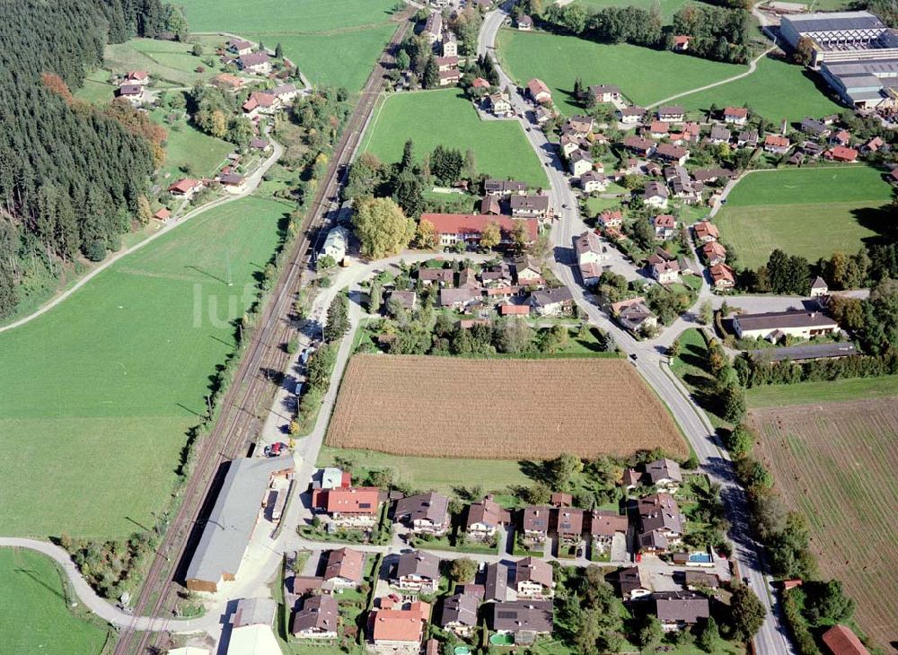 Freilassing / Bayern aus der Vogelperspektive: Baugrundstück Hammerau A der Unternehmensgruppe MAX AICHER in Freilassing.