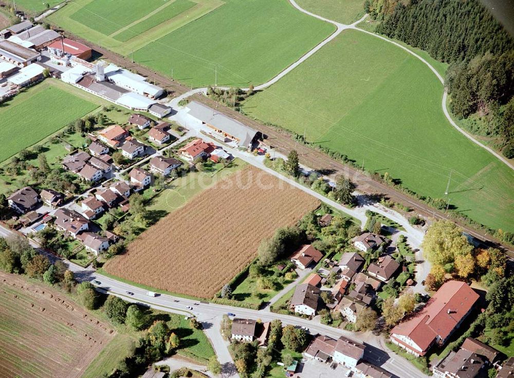 Luftbild Freilassing / Bayern - Baugrundstück Hammerau A der Unternehmensgruppe MAX AICHER in Freilassing.