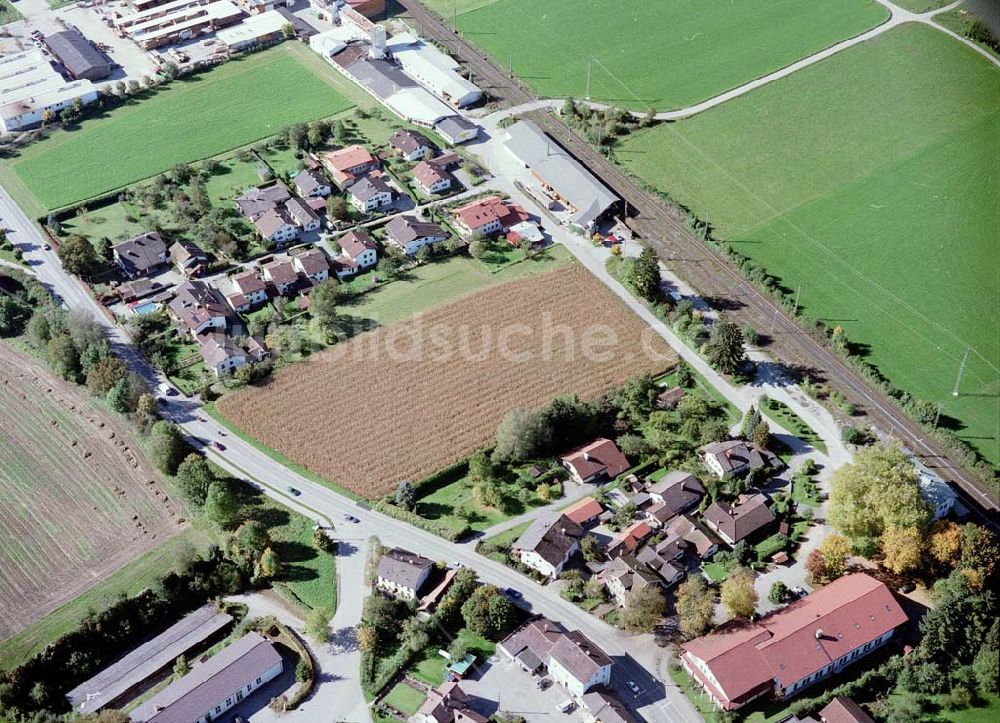 Freilassing / Bayern von oben - Baugrundstück Hammerau A der Unternehmensgruppe MAX AICHER in Freilassing.