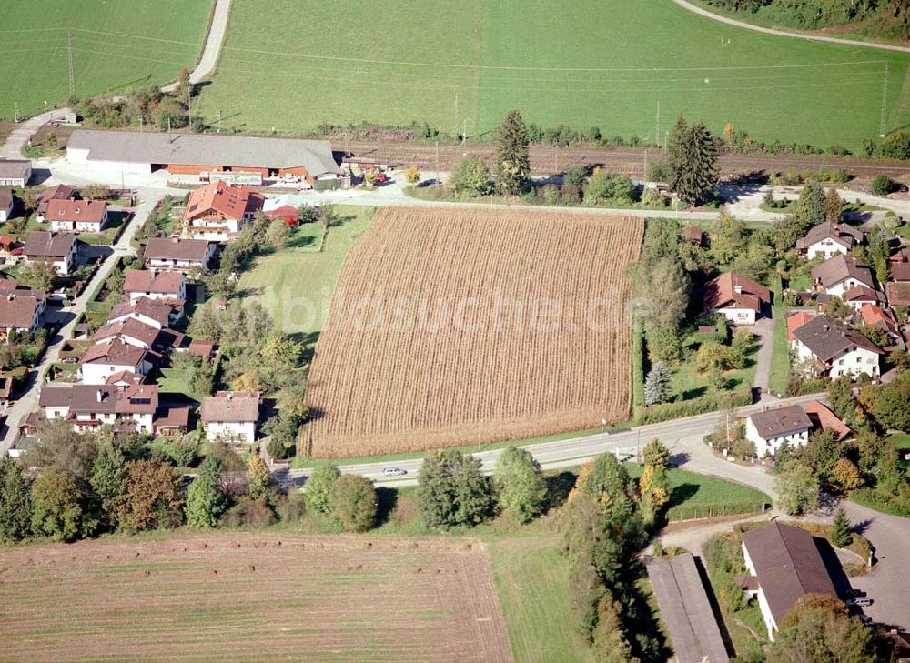 Freilassing / Bayern aus der Vogelperspektive: Baugrundstück Hammerau der Unternehmensgruppe MAX AICHER in Freilassing.