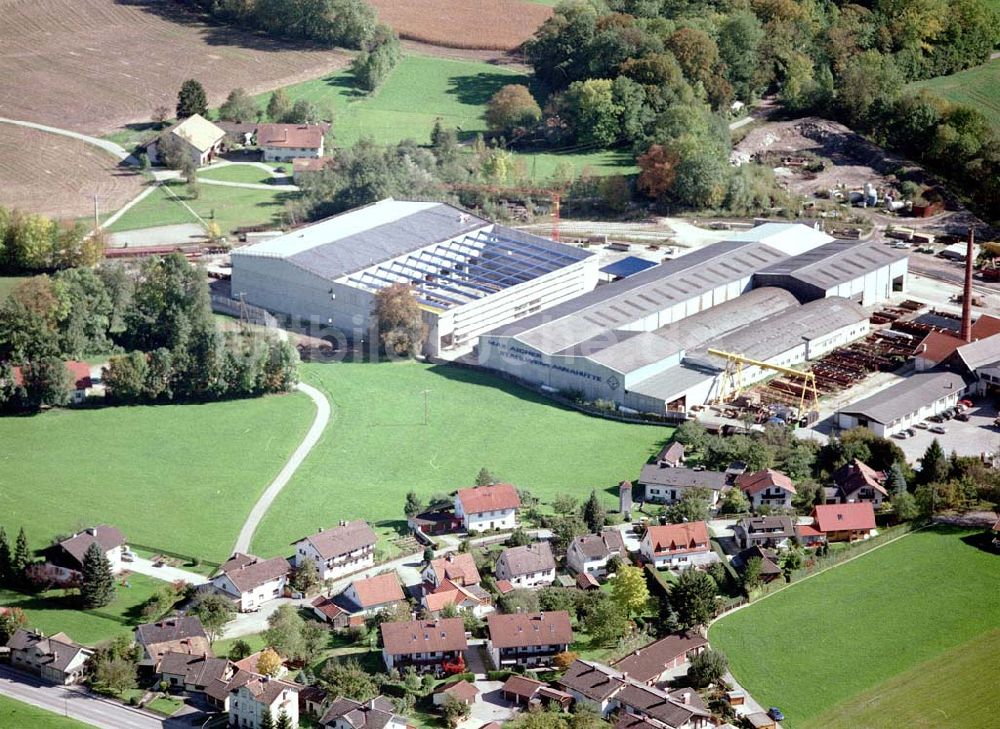 Freilassing / Bayern von oben - Baugrundstück Hammerau der Unternehmensgruppe MAX AICHER in Freilassing.