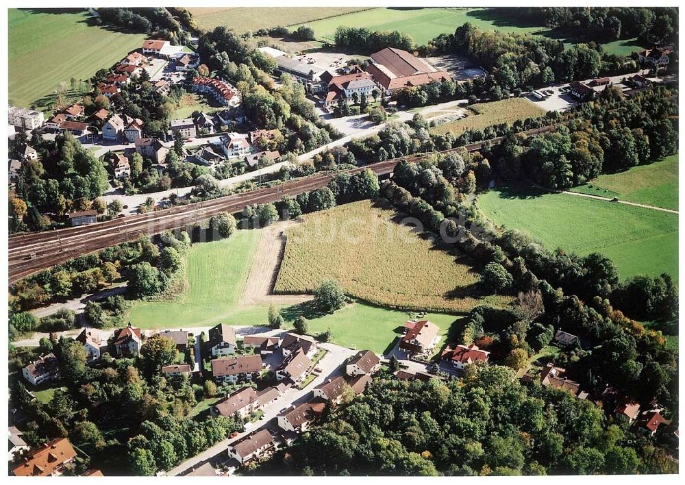 Freilassing / Bayern von oben - Baugrundstück Heideweg der Unternehmensgruppe MAX AICHER in Freilassing neben der Freizeitanlage Süd-Ost.